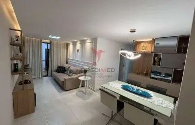 Apartamento no bessa de 3 quartos, com área externa, porteira fechada. pronto a morar