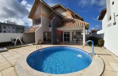 Casa em cabedelo de 4 quartos , 3 vagas de garagem piscina terraço em l + jardineira