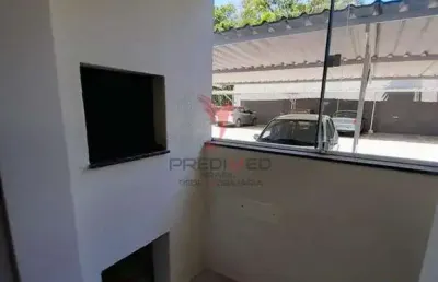 Apartamento de 2 dormitorios em blumenau, salto do norte. sacada com churrasqueira