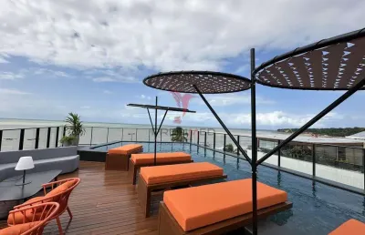 Super oportunidade de venda de flat à beira-mar do cabo branco, com vista definitiva