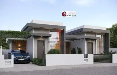 Casa geminada no loteamento bosque são josé -sc / r$ 415,990.00