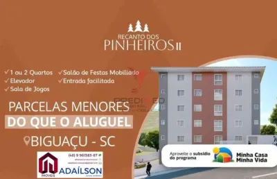 Apartamento com 2 quartos à venda na Rua José João de Souza, Jardim Janaina, Biguaçu