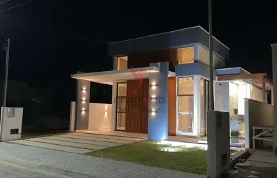 Casa pronta para morar com piscina,.churrasqueira no condomínio sunville! em joão pessoa