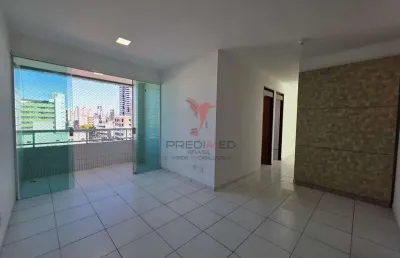 Apartamento incrível no bessa a apenas 200m do mar, varanda, 2 vagas de garagem