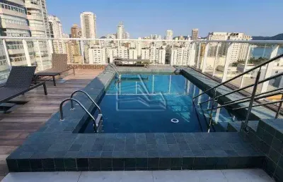 Apartamento para venda em santos, aparecida, 2 dormitórios, 2 suítes, 3 banheiros, 1 vaga