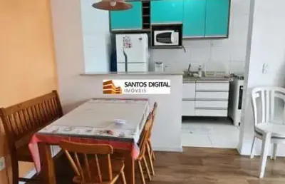 Apartamento para venda em santos, josé menino, 2 dormitórios, 1 banheiro, 1 vaga