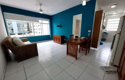 Apartamento para venda em santos, pompéia, 1 dormitório, 1 banheiro, 1 vaga