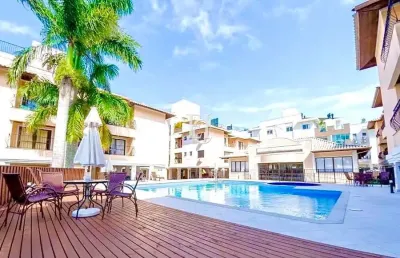 Apartamento mobiliado a 200m da praia na cachoeira do bom jesus