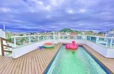 Conforto com vista privilegiada – cobertura semi mobiliada em coqueiros, florianópolis