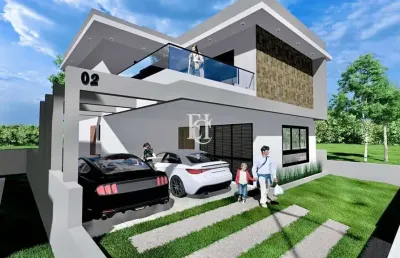 Casa na planta à venda a 780m da praia, no novo campeche – loteamento villa pamplona | florianópolis/sc