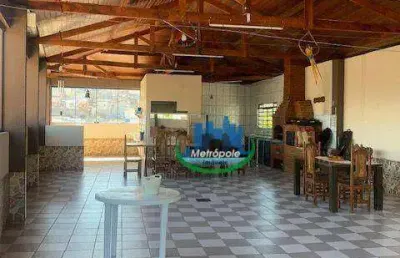 Sobrado com 3 dormitórios para alugar, 450 m² por r$ 5.720,00/mês - jardim nova cidade - guarulhos/sp
