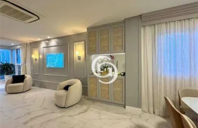 Apartamento com 3 suítes semimobiliado no country - cascavel/pr