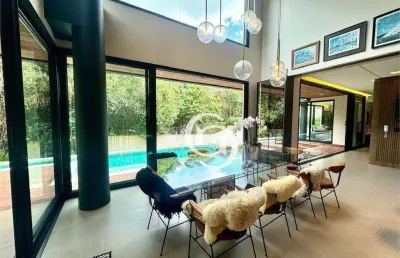 Sobrado com 4 dormitórios à venda, 456 m² por r$ 5.950.000,00 - região do lago - cascavel/pr