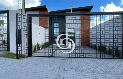 Casa com 3 dormitórios à venda, 90 m² por r$ 499.000 - veredas - cascavel/pr