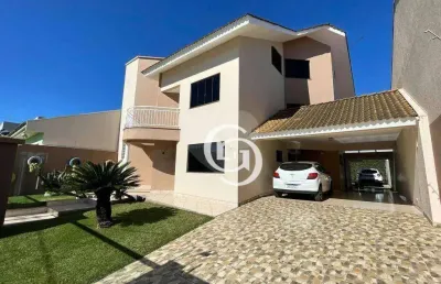 Sobrado com 5 dormitórios à venda, 379 m² por r$ 2.200.000,00 - country - cascavel/pr