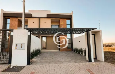 Sobrado com 3 dormitórios à venda, 130 m² por r$ 850.000,00 - jardim cassol - cascavel/pr