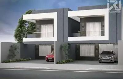 Este lindo sobrado com 3 dormitórios à venda, 153 m² por r$ 890.000 - paraíso tropical - cascavel/pr