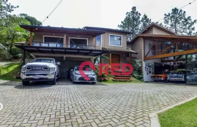 Sobrado com 4 dormitórios à venda, 600 m² por r$ 4.800.000,00 - quebec ville - são roque/sp