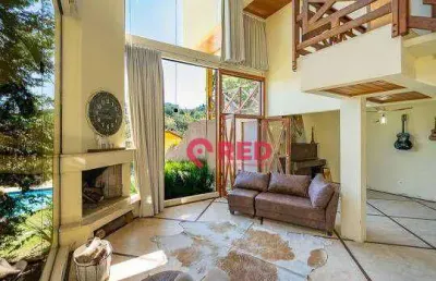 Casa com 4 dormitórios à venda, 600 m² por r$ 1.900.000,00 - quebec ville - são roque/sp