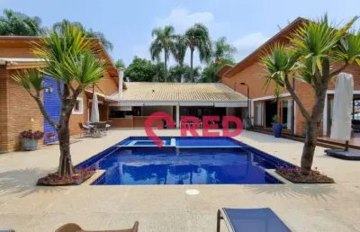 Casa com 4 dormitórios à venda, 747 m² por r$ 7.150.000,00 - condomínio lago azul - araçoiaba da serra/sp