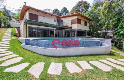 Casa com 5 quartos, 536 m² - venda por r$ 6.500.000 ou aluguel por r$ 23.000/mês - condomínio porto de ibiúna - ibiúna/sp