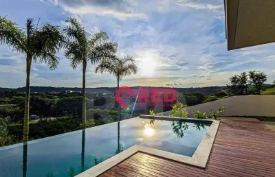 Casa com 5 dormitórios à venda, 600 m² por r$ 6.200.000,00 - condominio serra azul 2 - itupeva/sp