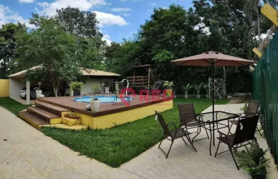 Chácara com 4 dormitórios à venda, 800 m² por r$ 795.000,00 - condomínio aquarius - araçoiaba da serra/sp