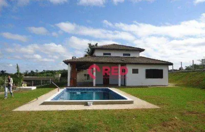 Chácara com 3 dormitórios à venda, 2400 m² por r$ 800.000,00 - condomínio haras pavão - araçoiaba da serra/sp