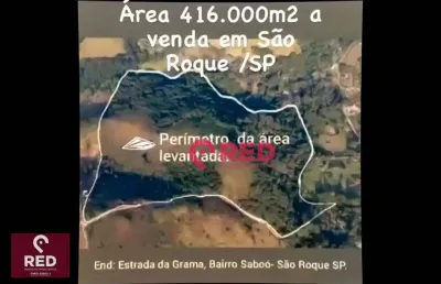 Área à venda, 416000 m² por r$ 20.000.000,00 - saboó - são roque/sp