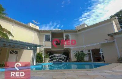 Sobrado com 5 quartos à venda, 550 m² por r$ 3.200.000 - condomínio lago azul - araçoiaba da serra/sp