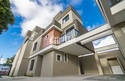Casa em condomínio fechado com 3 quartos à venda na rua roberto senna, 366, novo mundo, curitiba, 126 m2 por r$ 830.000