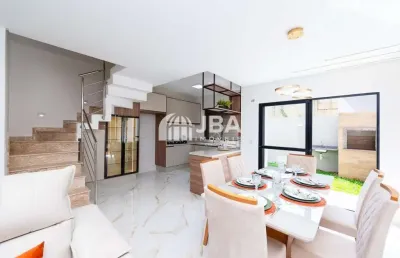 Casa em condomínio fechado com 3 quartos à venda na rua osmário machado, 345, xaxim, curitiba, 93 m2 por r$ 629.000