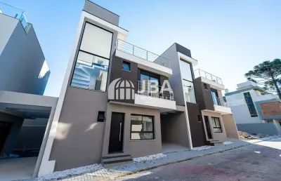 Casa em condomínio fechado com 3 quartos à venda na rua jaboticabas, 78, uberaba, curitiba, 105 m2 por r$ 750.000