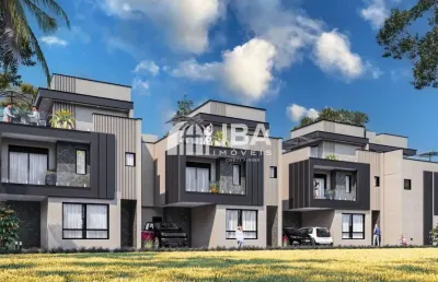 Casa em condomínio fechado com 3 quartos à venda na rua aluízio plombon, 52, santa felicidade, curitiba, 151 m2 por r$ 1.100.000