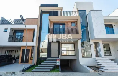 Casa em condomínio fechado com 3 quartos à venda na rua mário gomes cézar, 900, pinheirinho, curitiba, 217 m2 por r$ 1.550.000