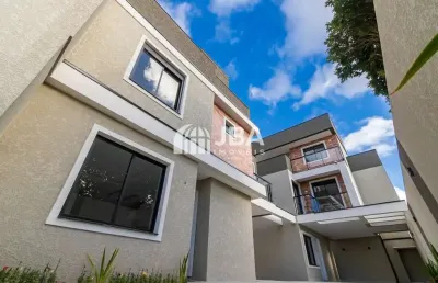 Casa em condomínio fechado com 4 quartos à venda na rua roberto senna, 366, novo mundo, curitiba, 146 m2 por r$ 880.000