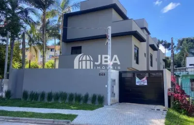 Casa em condomínio fechado com 3 quartos à venda na rua doutor carlos de paula soares, 849, mercês, curitiba, 122 m2 por r$ 953.000