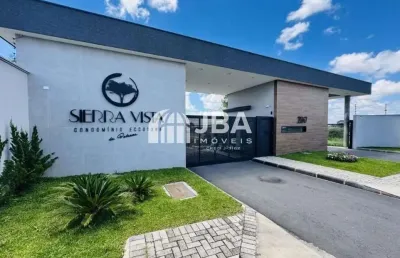 Terreno em condomínio fechado à venda na rua da pedreira, 2047, campo pequeno, colombo, 348 m2 por r$ 750.000