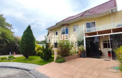 Casa em condomínio fechado com 6 quartos à venda na rua juvenal carvalho, 20, fazendinha, curitiba, 250 m2 por r$ 999.000