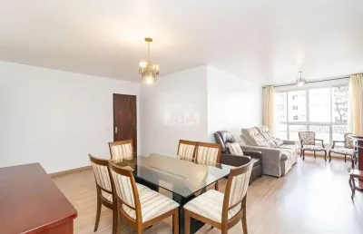 Apartamento com 3 quartos para alugar na rua pasteur, 260, batel, curitiba, 117 m2 por r$ 2.690