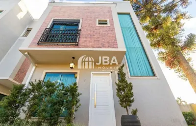 Casa em condomínio fechado com 3 quartos à venda na rua presidente pádua fleury, 1049, hauer, curitiba, 136 m2 por r$ 850.000