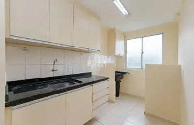 Apartamento com 2 quartos para alugar na rua joão dembinski, 1991, cidade industrial, curitiba, 44 m2 por r$ 1.600