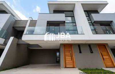 Casa em condomínio fechado com 3 quartos à venda na rua purus, 145, bacacheri, curitiba, 177 m2 por r$ 1.409.000