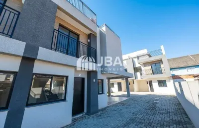 Casa em condomínio fechado com 3 quartos à venda na rua benjamin mion, 277, santa felicidade, curitiba, 126 m2 por r$ 755.000