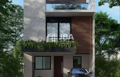 Casa em condomínio fechado com 3 quartos à venda na rua jorge brey, 178, alto boqueirão, curitiba, 141 m2 por r$ 1.174.400