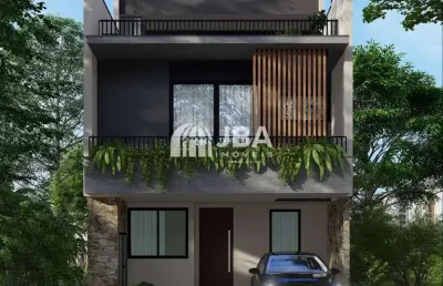 Casa em condomínio fechado com 3 quartos à venda na rua jorge brey, 178, alto boqueirão, curitiba, 147 m2 por r$ 1.229.920