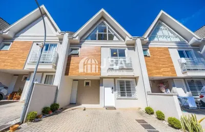 Casa em condomínio fechado com 3 quartos à venda na rua odilon santana gomes, 138, pilarzinho, curitiba, 104 m2 por r$ 870.000