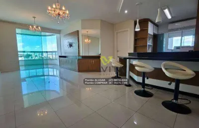 Excelente apartamento semi mobiliado no centro de gaspar apenas r$ 3.100,00 para locação