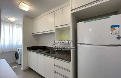 Excelente apartamento studio, totalmente  mobiliado - inclusive máquina lava e seca - prédio novo, próximo a vila germânica