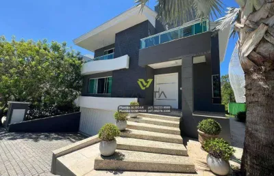 Casa de alto padrão à venda com 5 suítes no condomínio fechado vivendas do atlântico praia do estaleiro, balneário camboriú sc | la vita imóveis